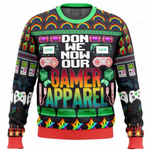 1659692474f16f4b44b8 Don me now our gamer apparel ugly Christmas sweater