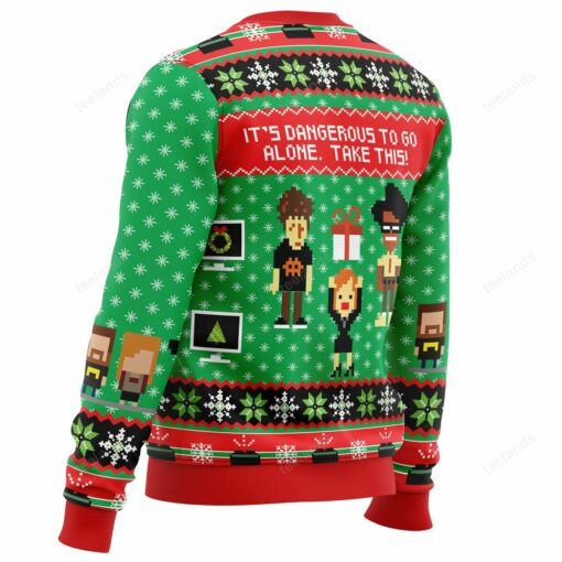 1659692488dfe2ca6c75 It's dangerous to go alone take this Christmas sweater