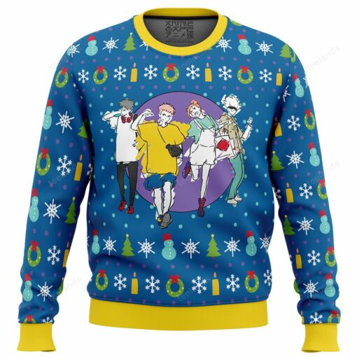 16596924991f193d7b1e Jujutsu Kaisen Christmas sweater