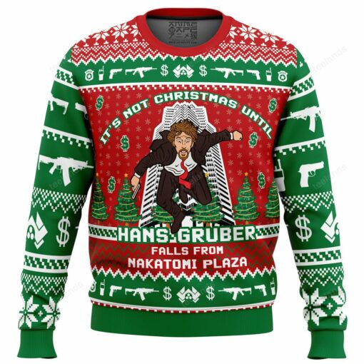 1659692500733ab172b9 It's not Christmas until hans gruber falls from Nakatomi Christmas sweater