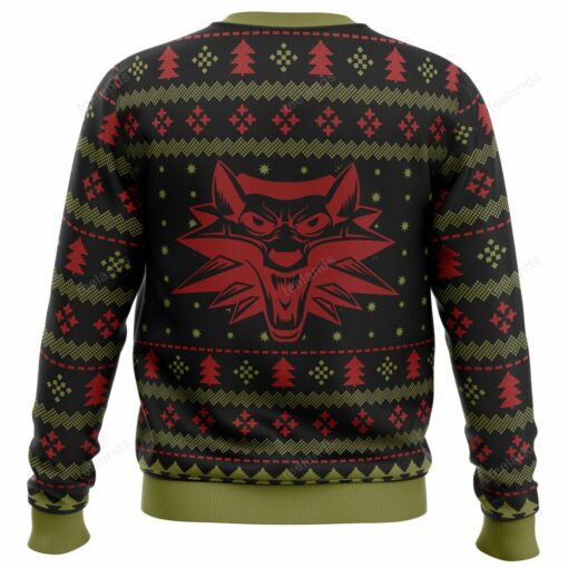 165969250237fe2a3274 Merry Christmas and Toss a coin the witcher Christmas sweater