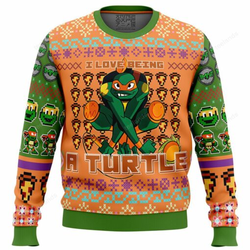 1659692514ac038d0822 I love being a turtle Christmas sweater