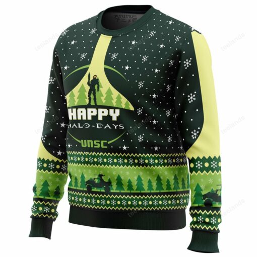 1659692520f90eb750c9 Happy halo days uncs Christmas sweater