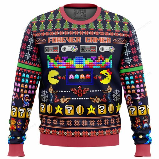 1659692555823217e4b2 Forever gamer Christmas sweater
