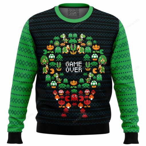 1659692562e7431cbfdd Game over ugly Christmas sweater