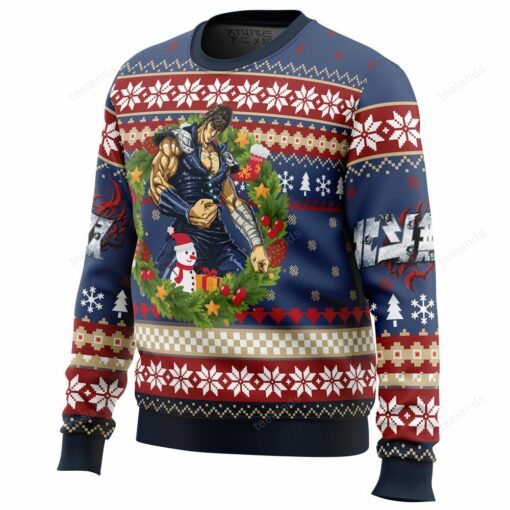 1659692572555f6ce4ba Christmas kenshiro fist of the north star Christmas sweater