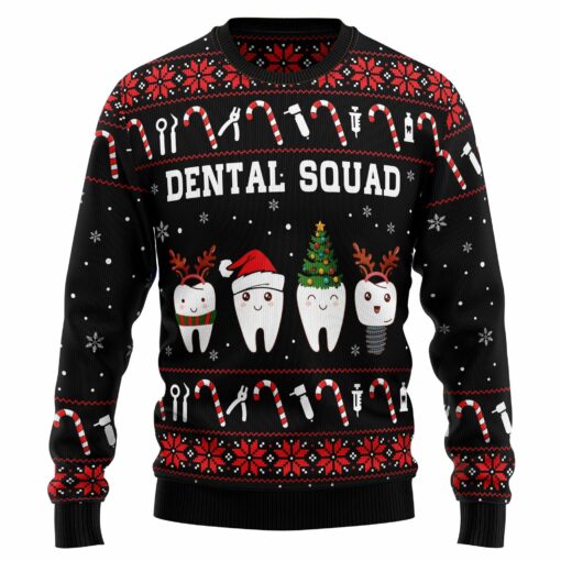 16640936337bc5e9eecd Dental squad Christmas sweater