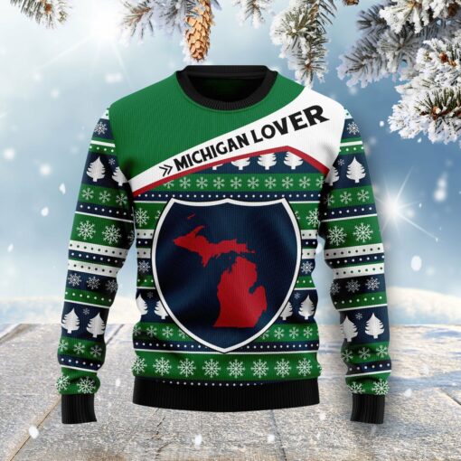 1664093644d5beb881eb Michigan lover Christmas sweater