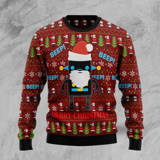 1664093645804571fca2 Robot Santa Christmas sweater