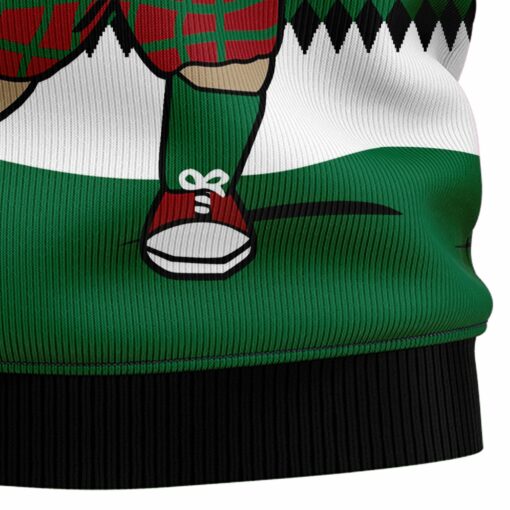 166409366214289da9f7 Golfer Santa Christmas sweater