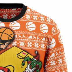 1664093662524449e199 Santa basketball Christmas sweater