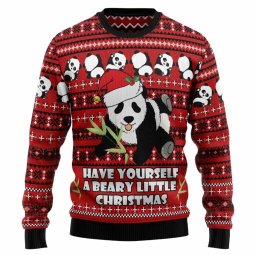 1664093668588aaf59d8 Panda have yourself a beary little Christmas sweater