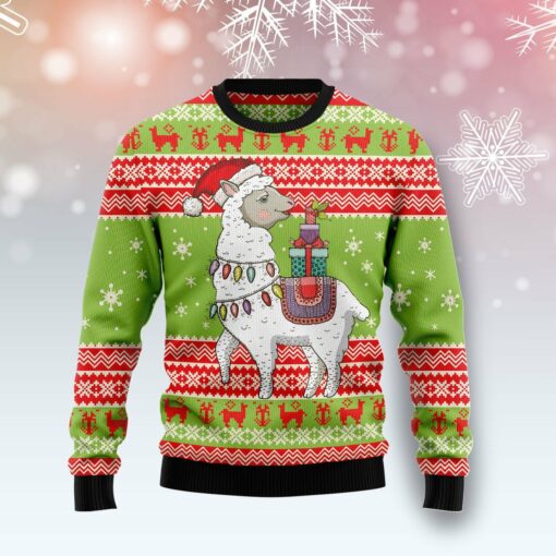 16640937392133d471e9 Love Llama Christmas sweater