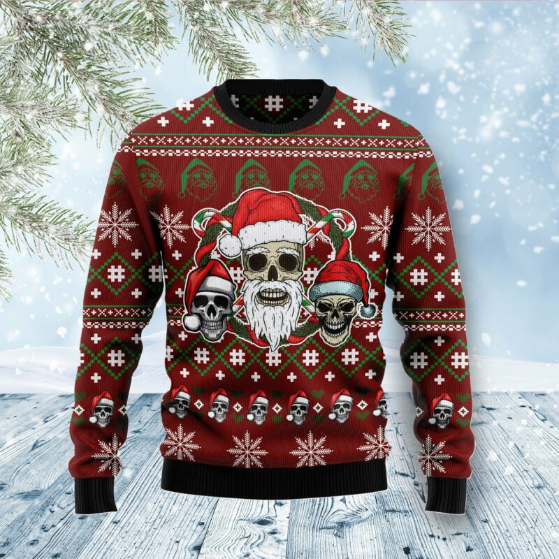Santa skull Christmas sweater - Endastore.com