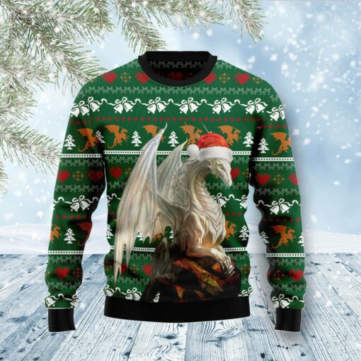 1664093758eae9ce220e Dragon Christmas sweater