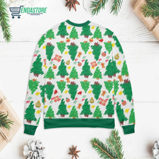 Back 72 1 32 Jingle Jingle Xmas tree pattern Christmas sweater
