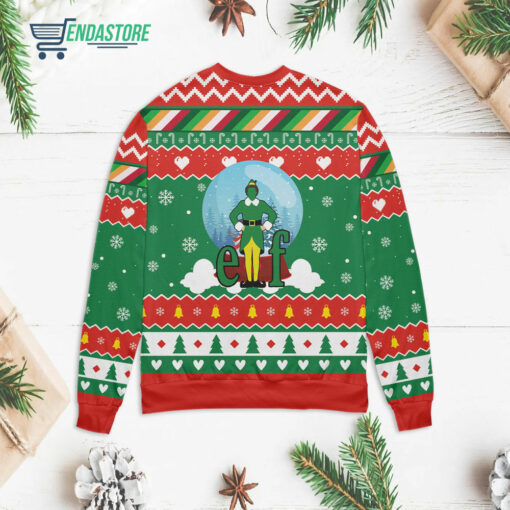 Back 72 8 Elf Christmas sweater