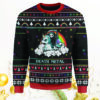 Death riding Unicorn death metal ugly Christmas sweater