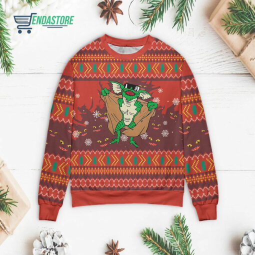 Front 72 1 32 The Gremlins is coming Christmas sweater