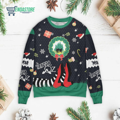 Front 72 3 1 The wizard of oz Christmas sweater