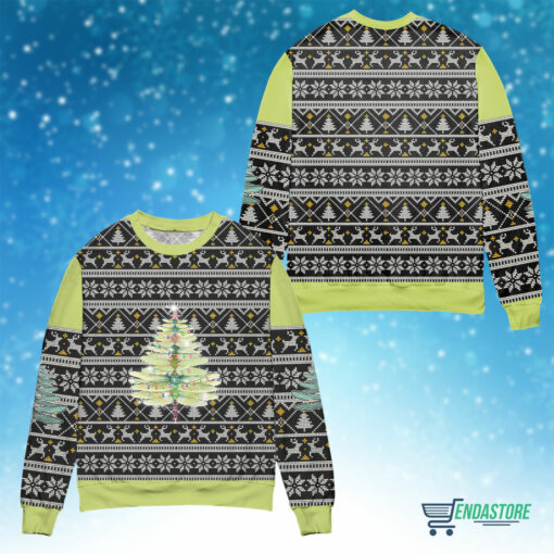 Front Back 29 Dragonfly Ugly Christmas Sweater