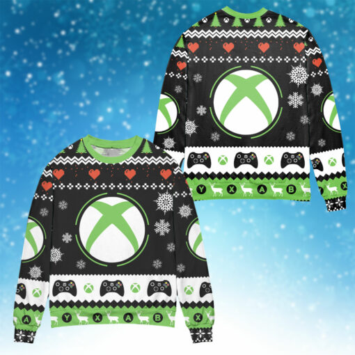 Front Back X box Christmas sweater