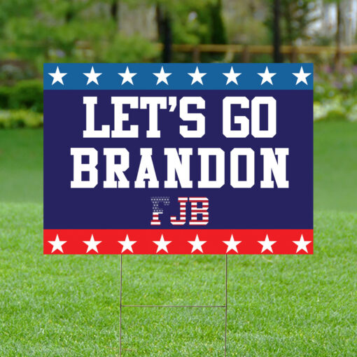 Let go brandon yard sign mopckup Let’s go Brandon yard sign