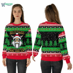 Mockup Sweatshirt 3D 1 31 Deck the halls with skulls bodies Christmas sweater