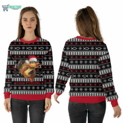 Mockup Sweatshirt 3D 26 Carp fishing Christmas sweater