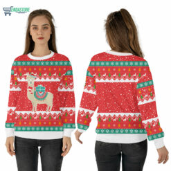 Mockup Sweatshirt 3D 4 1 Xmas alpaca Christmas sweater