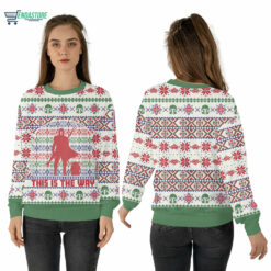 Mockup Sweatshirt 3D 4 2 This is the way Christmas sweater