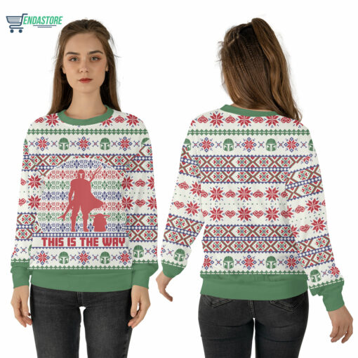 Mockup Sweatshirt 3D 4 2 This is the way Christmas sweater