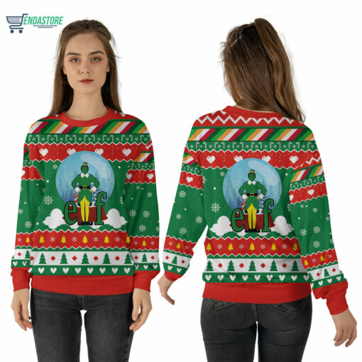 Mockup Sweatshirt 3D 8 Elf Christmas sweater