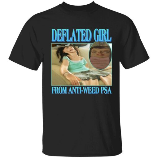 Deflated girl from anti weed PSA shirt