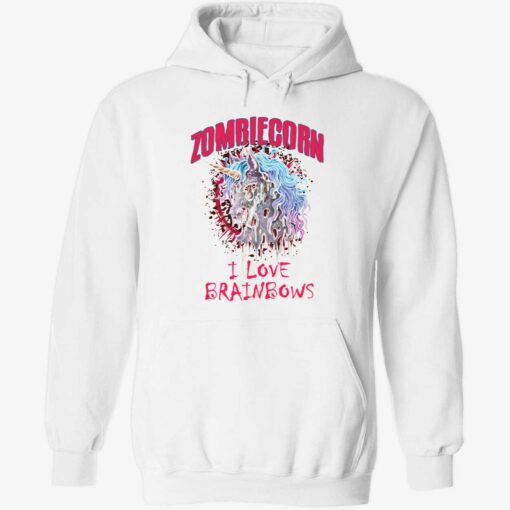 endas up sweatshirt Zombie Unicorn I Love Brainbows Halloween Gothic 2 1 Zombiecorn i love brainbows Halloween sweatshirt