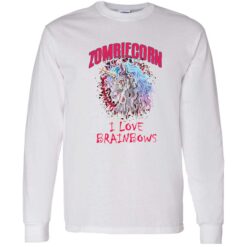 endas up sweatshirt Zombie Unicorn I Love Brainbows Halloween Gothic 4 1 Zombiecorn i love brainbows Halloween sweatshirt