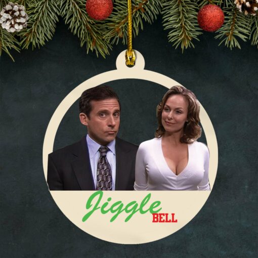 michael scott Michael and Jan's boob Jingle Bell Christmas ornament