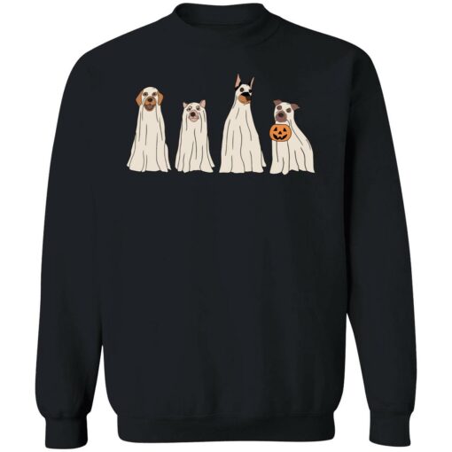 up het Sweatshirt Happy Halloween Ghost Dog Retro Spooky Season 3 1 Happy halloween ghost dog sweatshirt