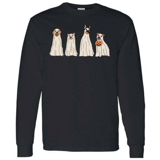 up het Sweatshirt Happy Halloween Ghost Dog Retro Spooky Season 4 1 Happy halloween ghost dog sweatshirt