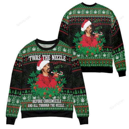 1636353730421 Twas the nizzle before chrismizzle Christmas sweater