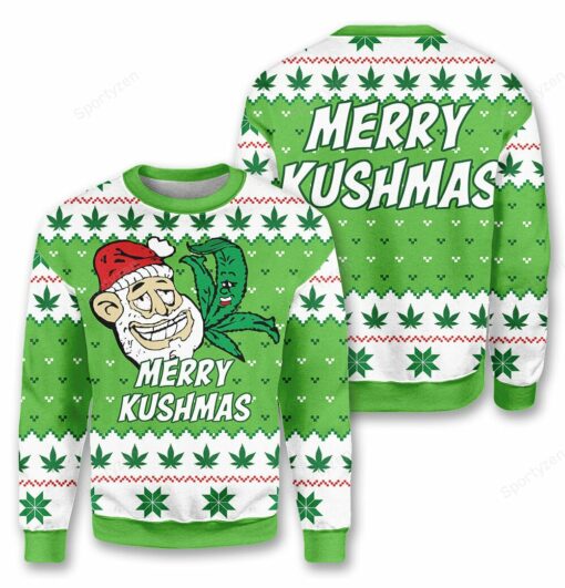 1637117516422 Merry Kushmas Christmas sweater