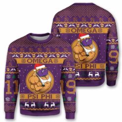 1639020018665 Bulldog Omega psi phi Christmas sweater
