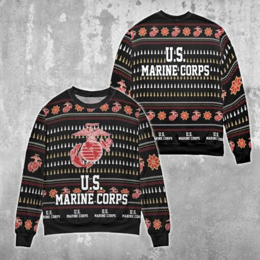 1639450915056 US Marine Corps Christmas sweater