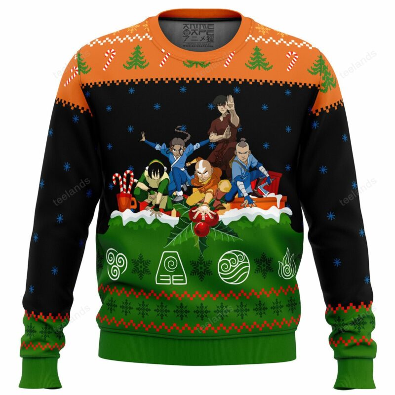 Avatar the last airbender on the chimney top Christmas sweater ...