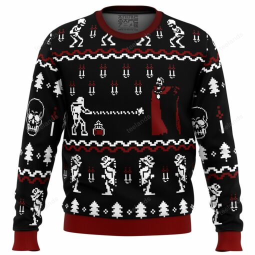 1659691334b7a21f0605 Castlevania classic game Christmas sweater