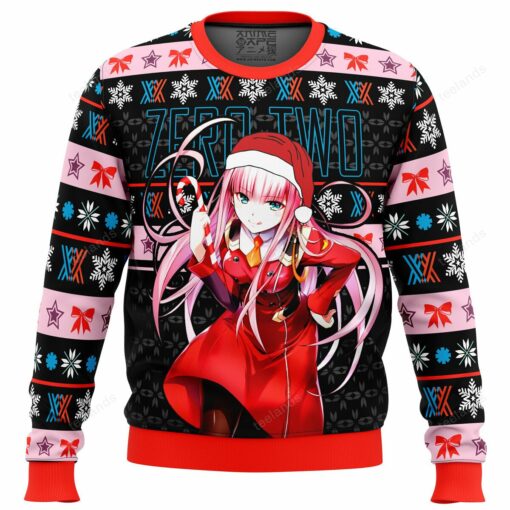 1659691335f475b8bdde Zero Two Christmas sweater