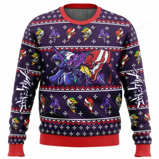 165969134409af59eb96 Neon genesis evangelion evas Christmas sweater