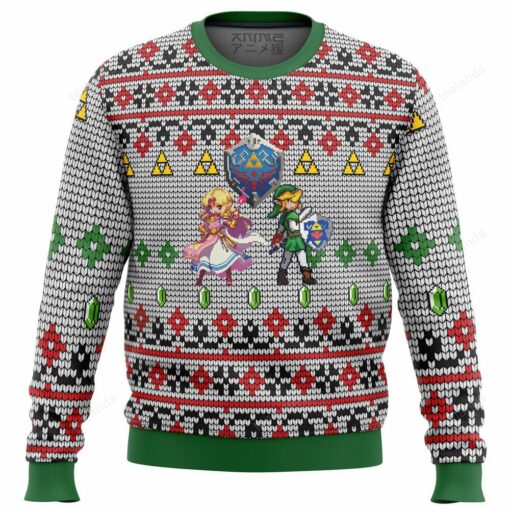 165969135013be667b21 Zelda and Link Christmas sweater