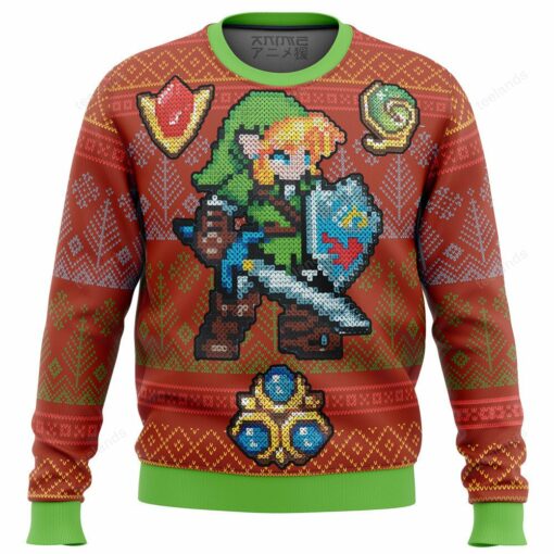 1659691352d2dbeb1162 Zelda link gems Christmas sweater
