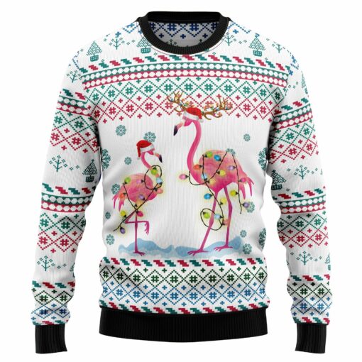 16640940786445032add Flamingo Christmas Reunion D1011 Ugly Christmas Sweater